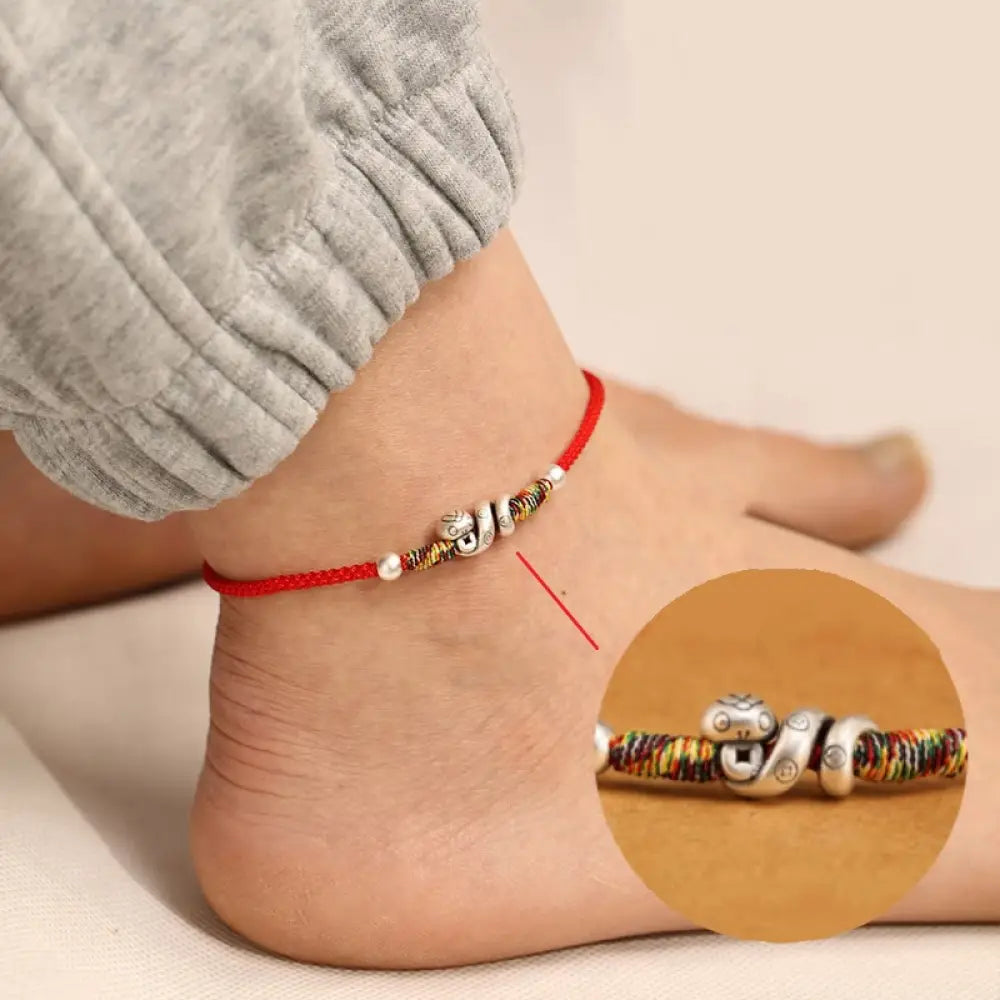 BWOOOH Red String 999 Sterling Silver Year Of The Snake A