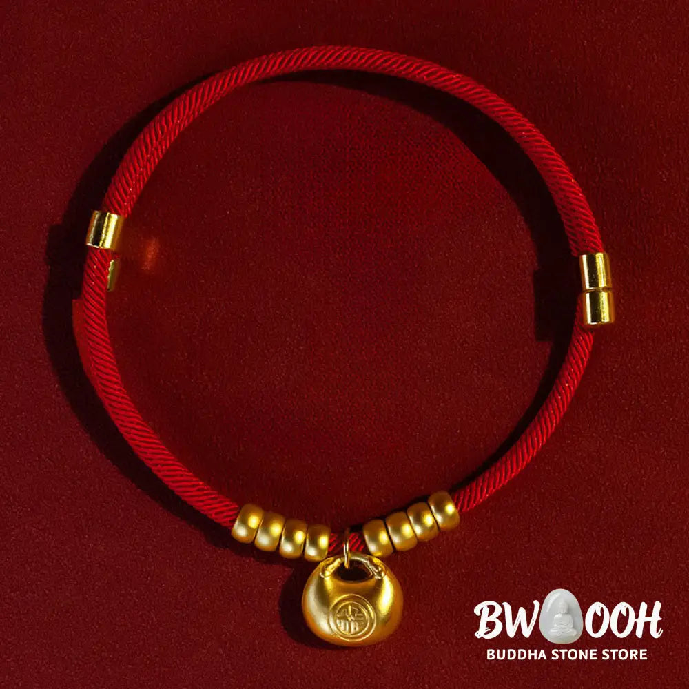 Buddha Stones Red String Bead Protection Adjustable Cats Small Dogs Pet Collar - Pet Collar