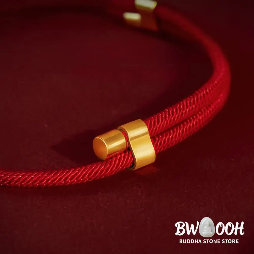 Buddha Stones Red String Bead Protection Adjustable Cats Small Dogs Pet Collar - Pet Collar