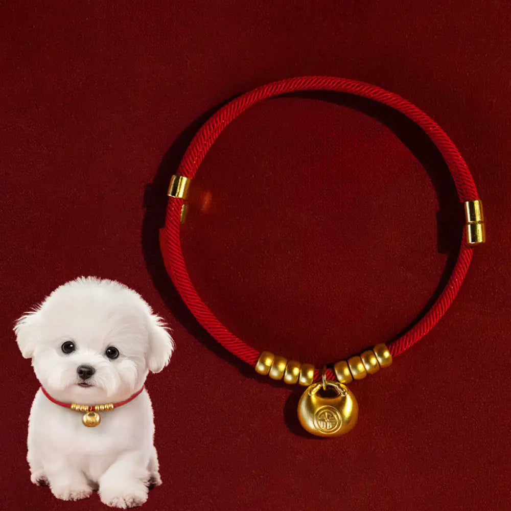 BWOOOH Red String Bead Protection Adjustable Cats Small D
