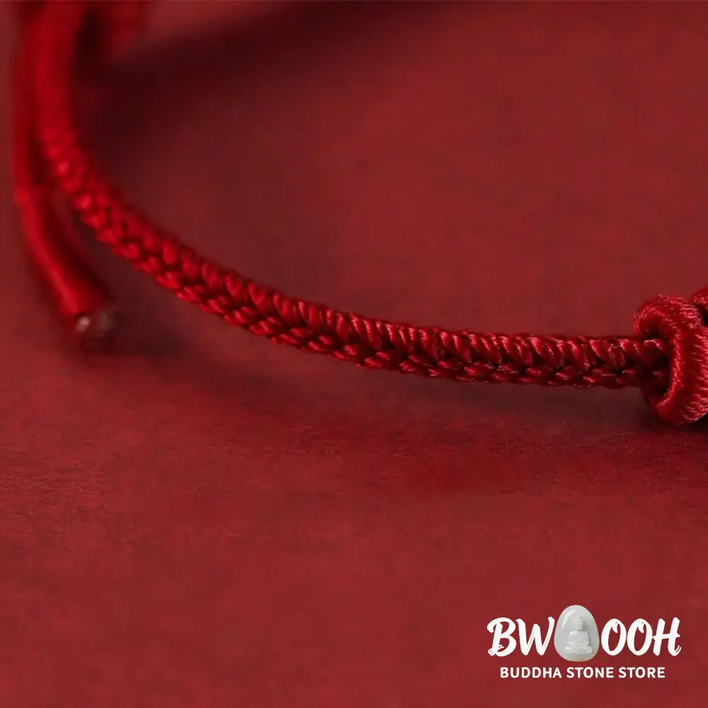 Buddha Stones Red String Eight Stranded Rope Strength Bracelet - Bracelet