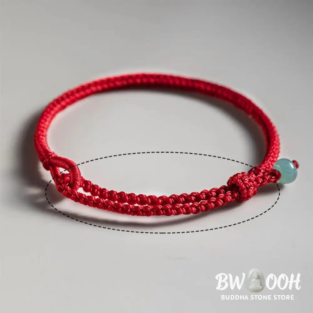 Buddha Stones Red String Jade Connection Bracelet - BWOOOH - Bracelet