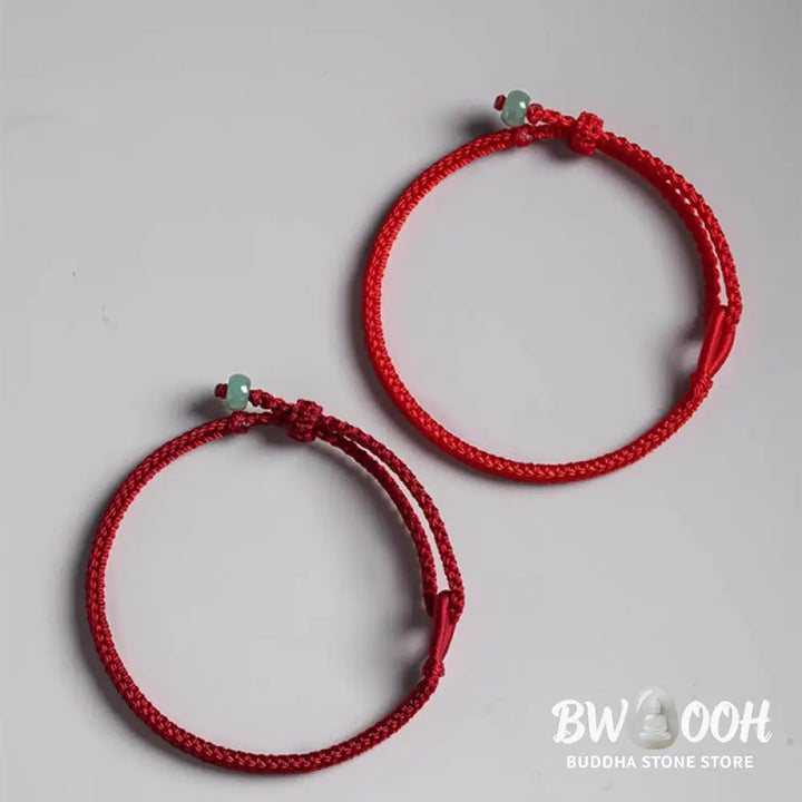 Buddha Stones Red String Jade Connection Bracelet - BWOOOH - Bracelet