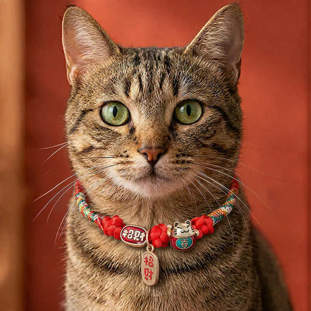 BWOOOH Red String Plaited Auspicious Fu Character Protect