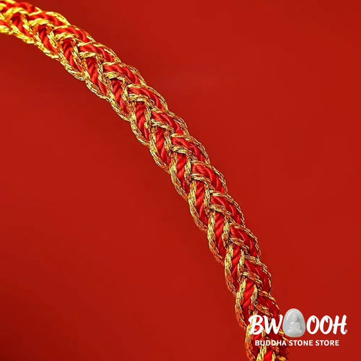 Buddha Stones Red String Yellow String Luck Bracelet - BWOOOH - Bracelet