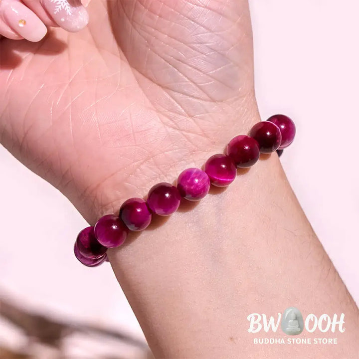 Buddha Stones Red Tiger Eye Calm Bracelet - BWOOOH - Bracelet