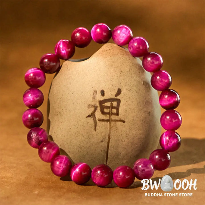Buddha Stones Red Tiger Eye Calm Bracelet - BWOOOH - Bracelet