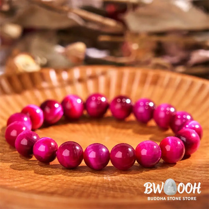 Buddha Stones Red Tiger Eye Calm Bracelet - BWOOOH - Bracelet
