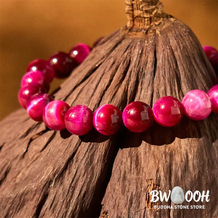 Buddha Stones Red Tiger Eye Calm Bracelet - BWOOOH - Bracelet