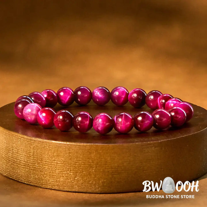 Buddha Stones Red Tiger Eye Calm Bracelet - BWOOOH - Bracelet