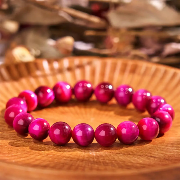 BWOOOH Red Tiger Eye Calm Bracelet - BWOOOH - Red Tiger Eye(Wrist Circumference: 14-16cm) / 8mm - Bracelet