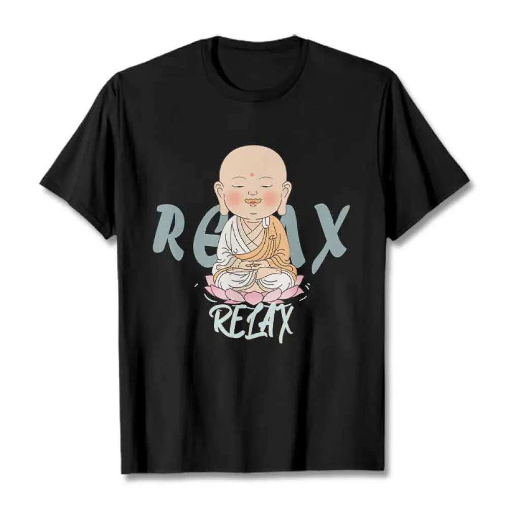 BWOOOH printed yoga pants - RELAX Buddha Tee T-shirt