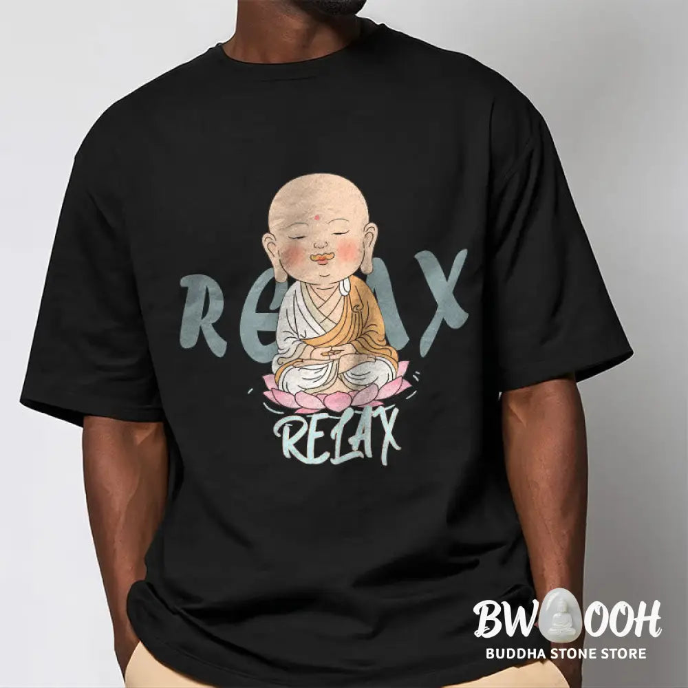 Buddha Stones RELAX Buddha Tee T-shirt - T-Shirts