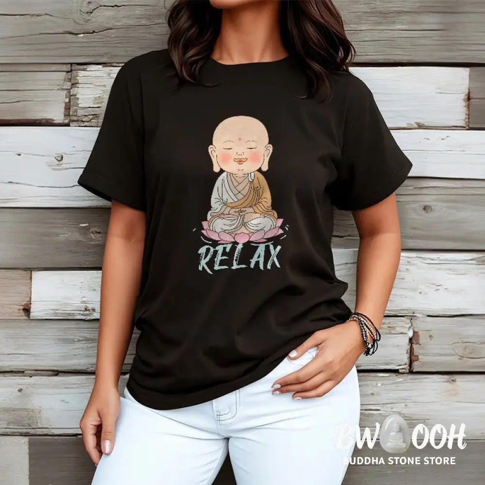 Buddha Stones RELAX Buddha Tee T-shirt - T-Shirts