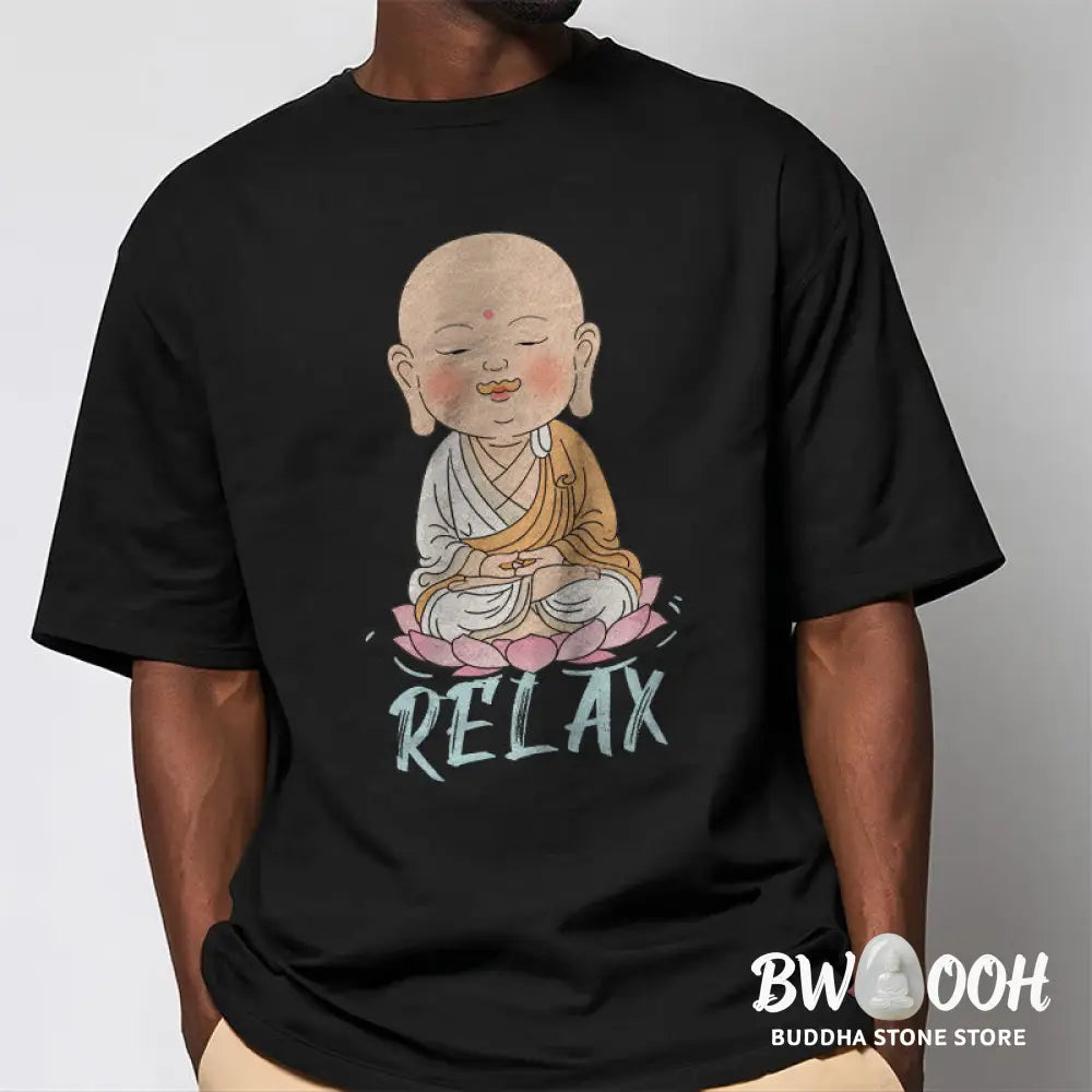 Buddha Stones RELAX Buddha Tee T-shirt - T-Shirts