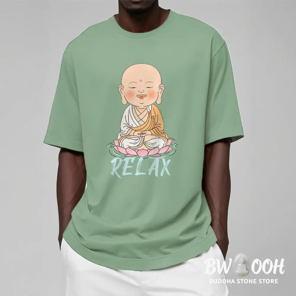 Buddha Stones RELAX Buddha Tee T-shirt - T-Shirts