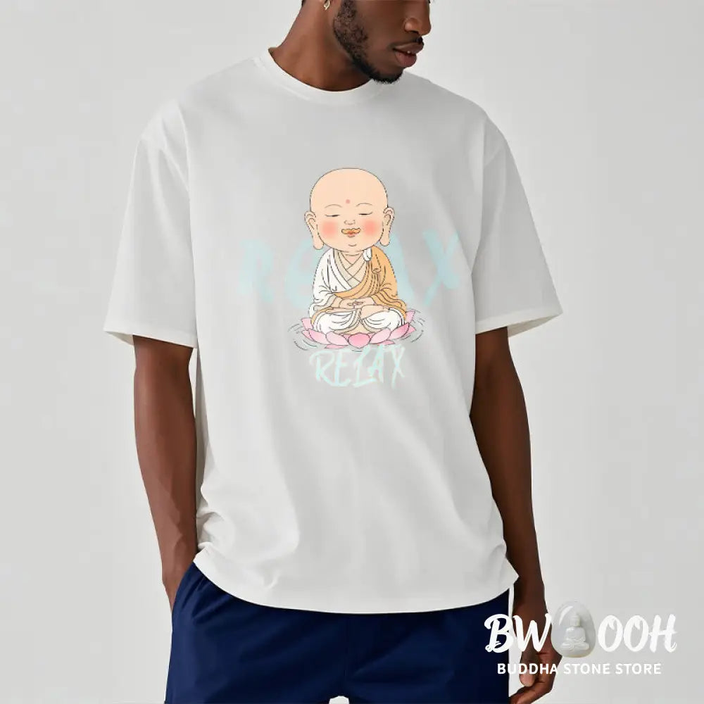 Buddha Stones RELAX Buddha Tee T-shirt - T-Shirts