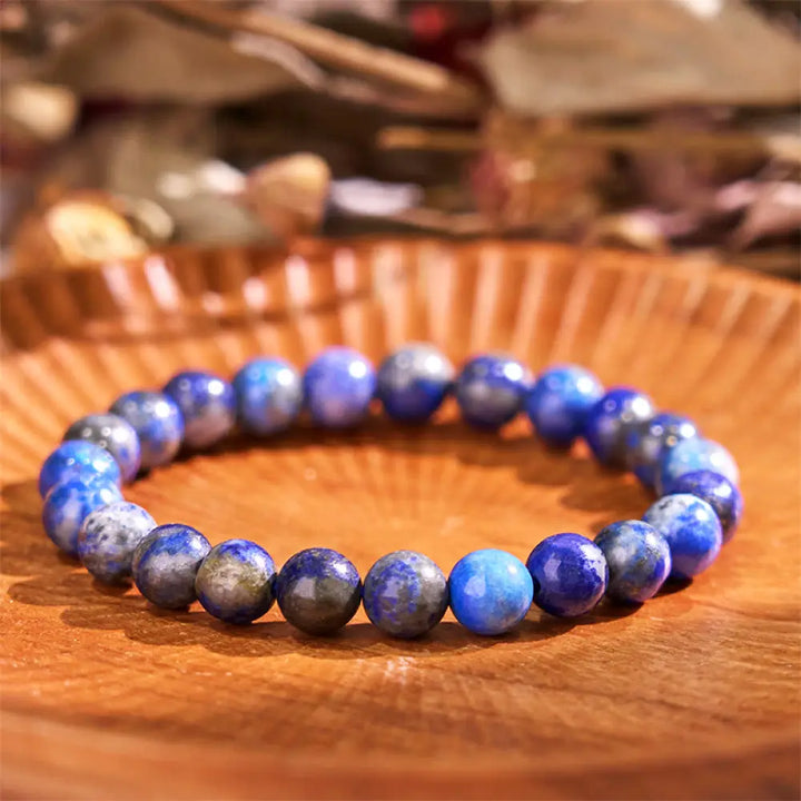 Buddha Stones Restores Calmness Cool Color Series Love Tranquility Bracelet - BWOOOH - Lazurite(Wrist Circumference: