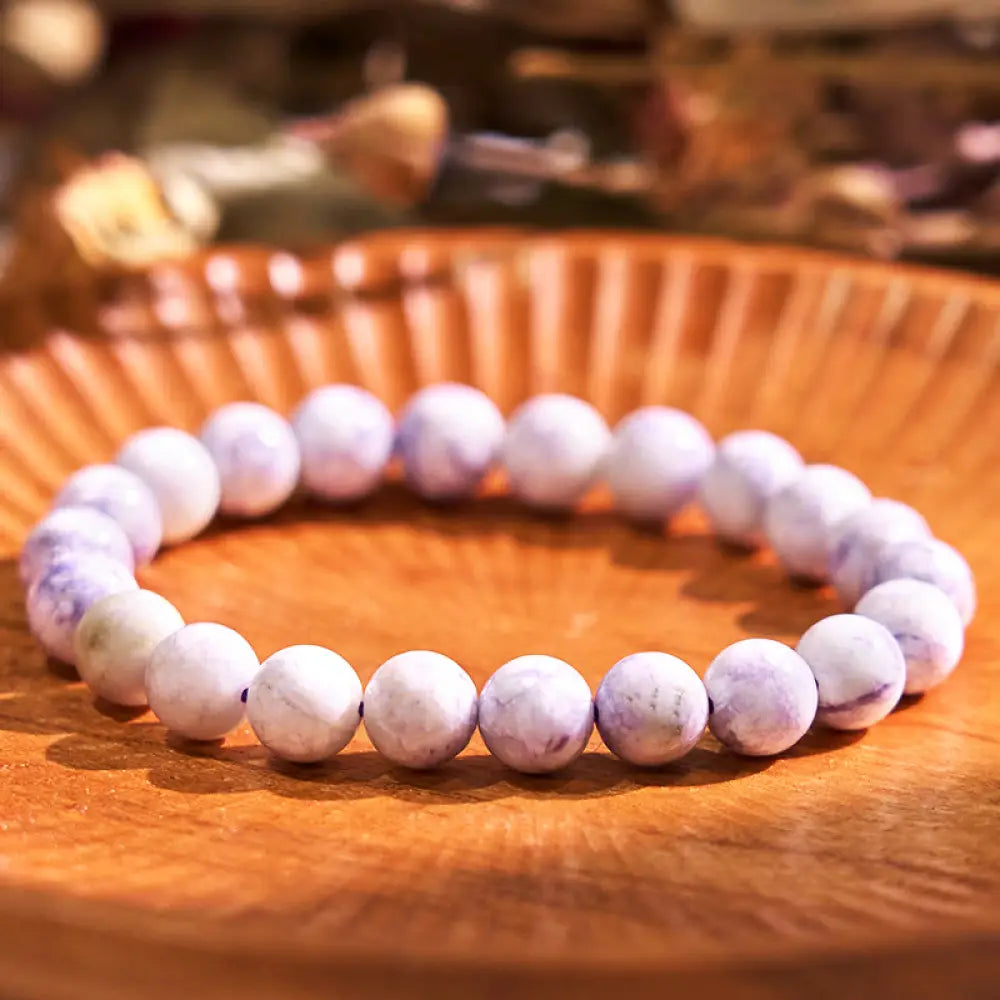 Buddha Stones Restores Calmness Cool Color Series Love Tranquility Bracelet - BWOOOH - Light Sodalite(Wrist