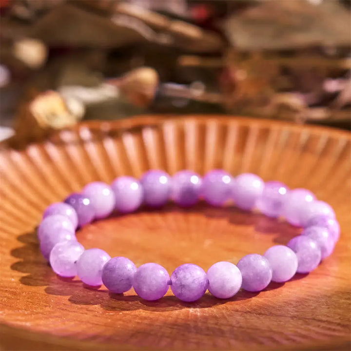 Buddha Stones Restores Calmness Cool Color Series Love Tranquility Bracelet - BWOOOH - Purple Mica Stone(Wrist