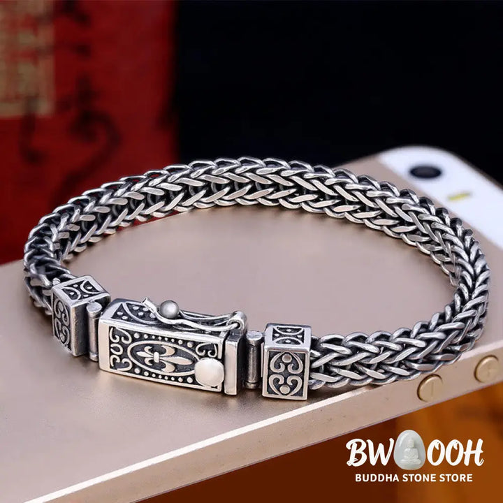 Buddha Stones Retro Dragon Keel Braided Design Balance Healing Bracelet - BWOOOH - Bracelet