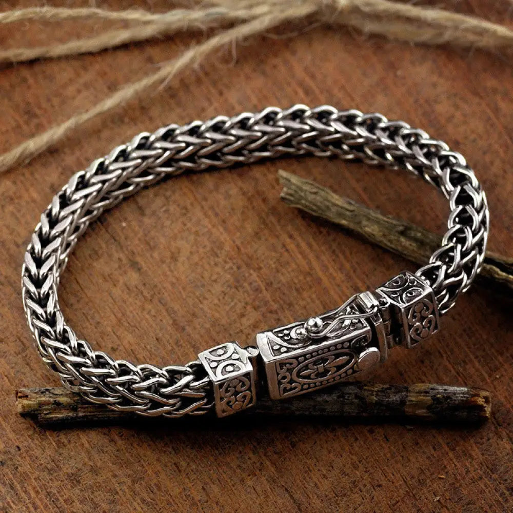 BWOOOH Retro Dragon Keel Braided Design Balance Healing Bracelet - BWOOOH - 18cm - Bracelet