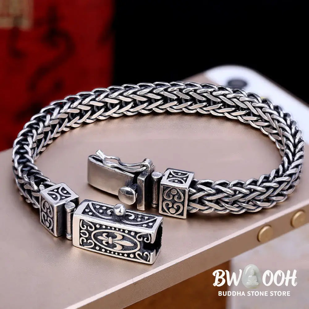 Buddha Stones Retro Dragon Keel Braided Design Balance Healing Bracelet - BWOOOH - Bracelet