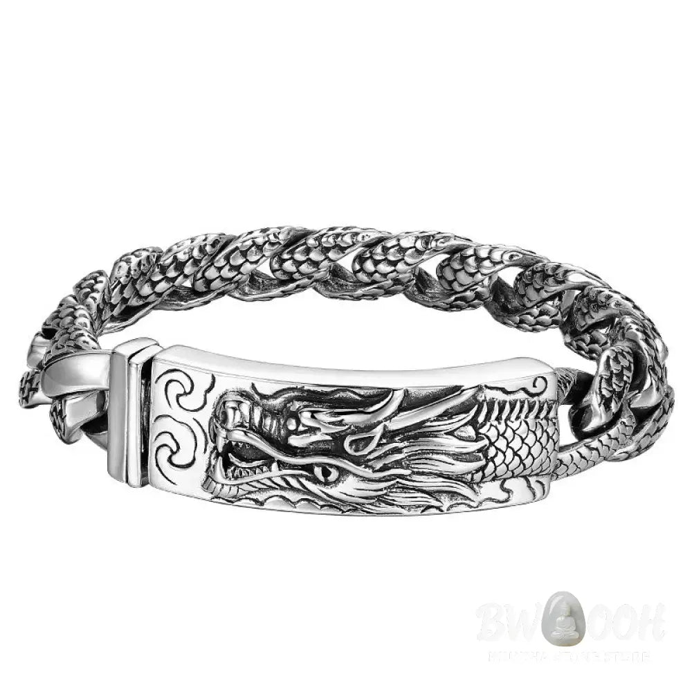 BWOOOH Retro Dragon Scale Pattern Engraved Protection Bracelet | spiritual healing bracelet