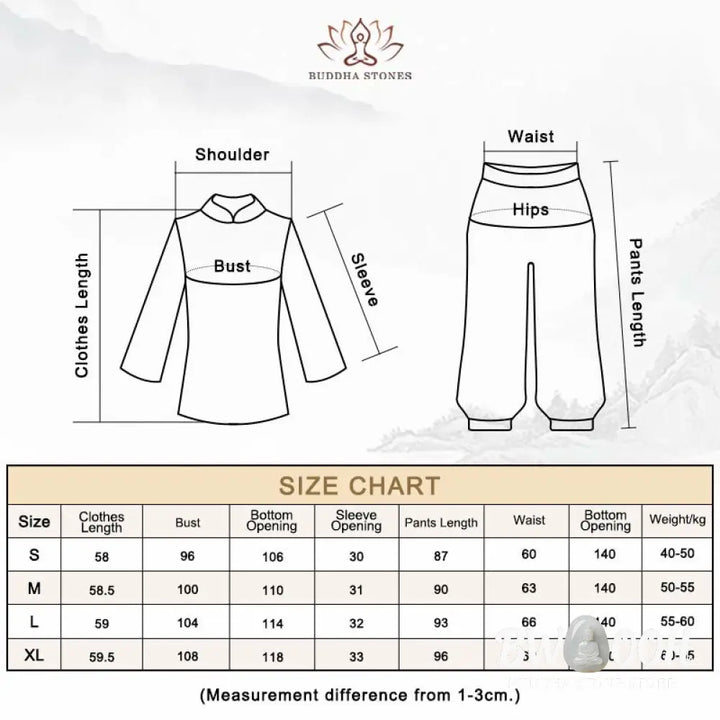 Buddha Stones Retro Prayer Zen Spiritual Meditation Practice Chiffon Clothing Women’s Set - Clothes