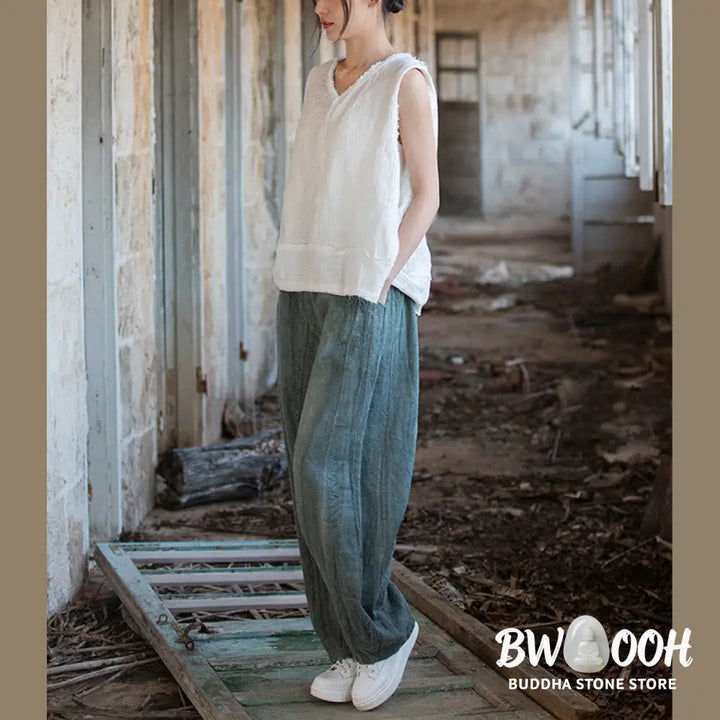 BWOOOH printed harem pants - Retro Tie Dye Harem Pants Casual Women&