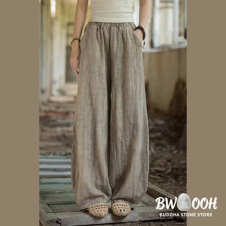 BWOOOH printed harem pants - Retro Tie Dye Harem Pants Casual Women&
