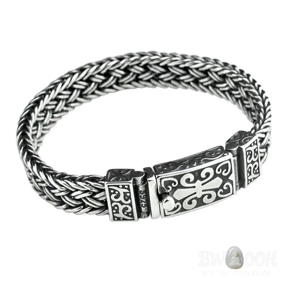 Buddha Stones Retro Vine Totem Pattern Braided Healing Chain Bracelet - BWOOOH - Bracelet