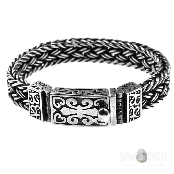 Buddha Stones Retro Vine Totem Pattern Braided Healing Chain Bracelet - BWOOOH - Bracelet