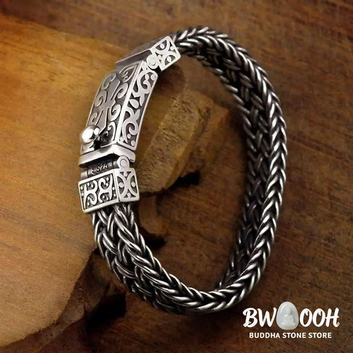 Buddha Stones Retro Vine Totem Pattern Braided Healing Chain Bracelet - BWOOOH - Bracelet