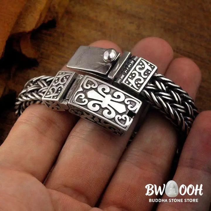 Buddha Stones Retro Vine Totem Pattern Braided Healing Chain Bracelet - BWOOOH - Bracelet