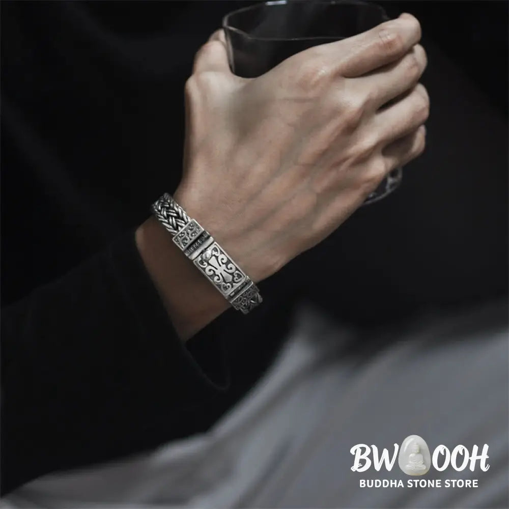 Buddha Stones Retro Vine Totem Pattern Braided Healing Chain Bracelet - BWOOOH - Bracelet