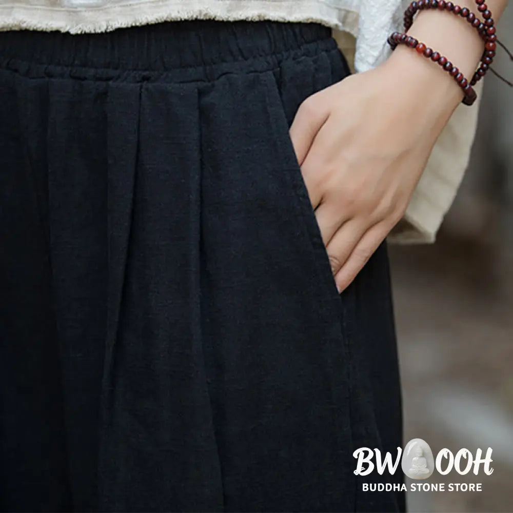 BWOOOH printed wide-leg yoga pants - Retro Wide Leg Pants Casual Women&