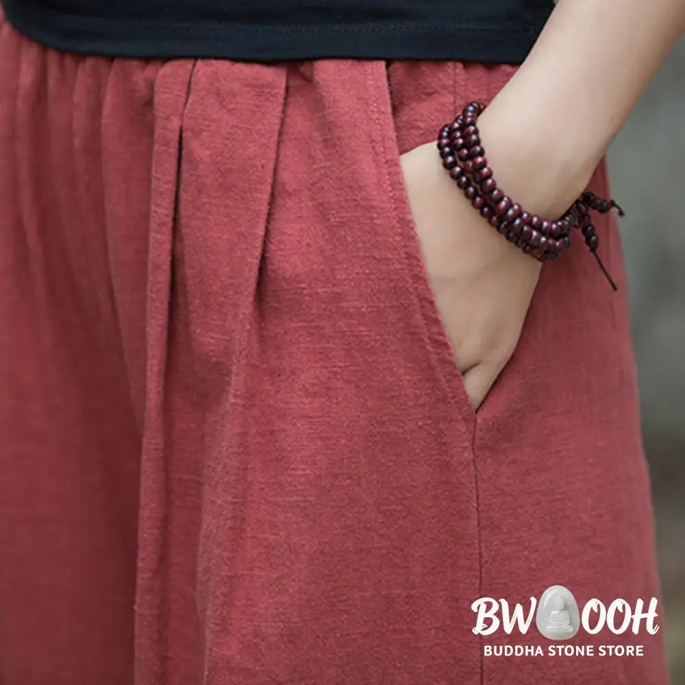 BWOOOH printed wide-leg yoga pants - Retro Wide Leg Pants Casual Women&