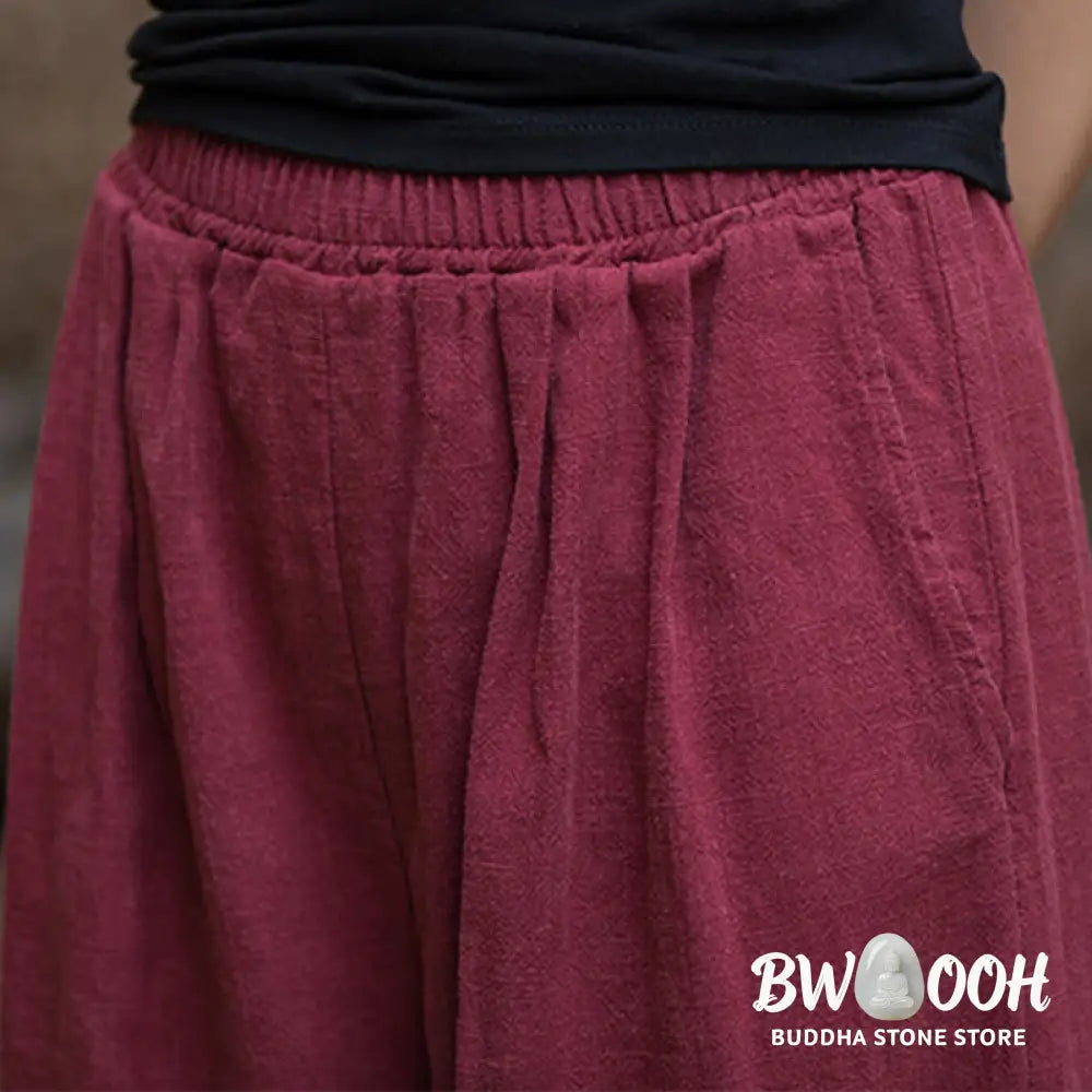 BWOOOH printed wide-leg yoga pants - Retro Wide Leg Pants Casual Women&