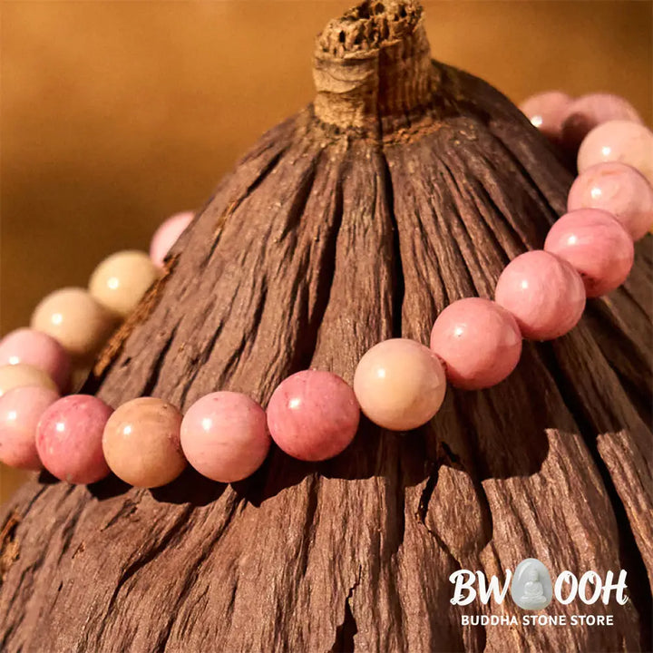 Buddha Stones Rhodonite Healing Relationships Bracelet - BWOOOH - Rhodonite(Wrist Circumference: 14-16cm) - Bracelet