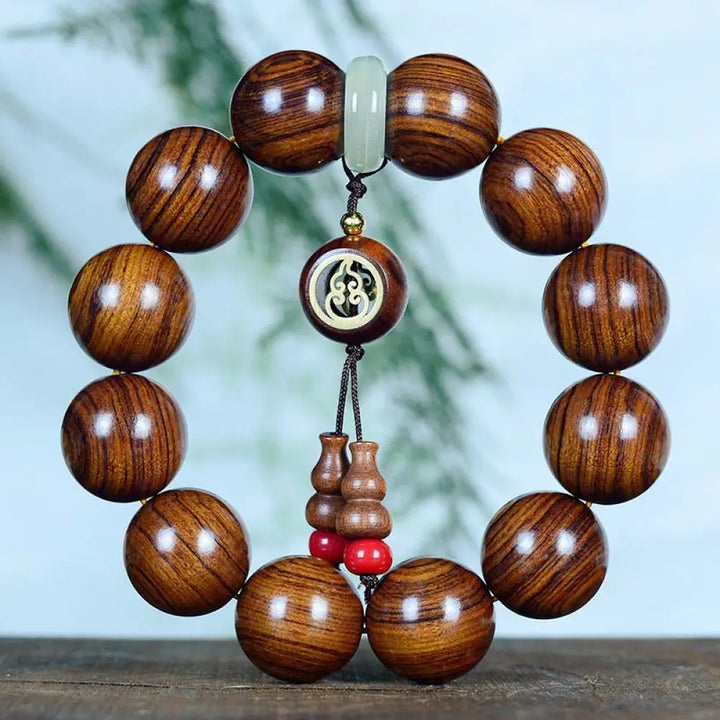 BWOOOH Rosewood Warmth Calm Gourd Charm Bracelet - BWOOOH - Rosewood(Wrist Circumference 16-20cm) - Bracelet