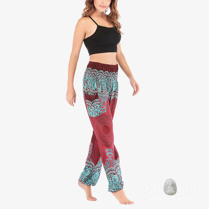 BWOOOH printed harem pants - Round Geometric Pattern Loose Casual Har