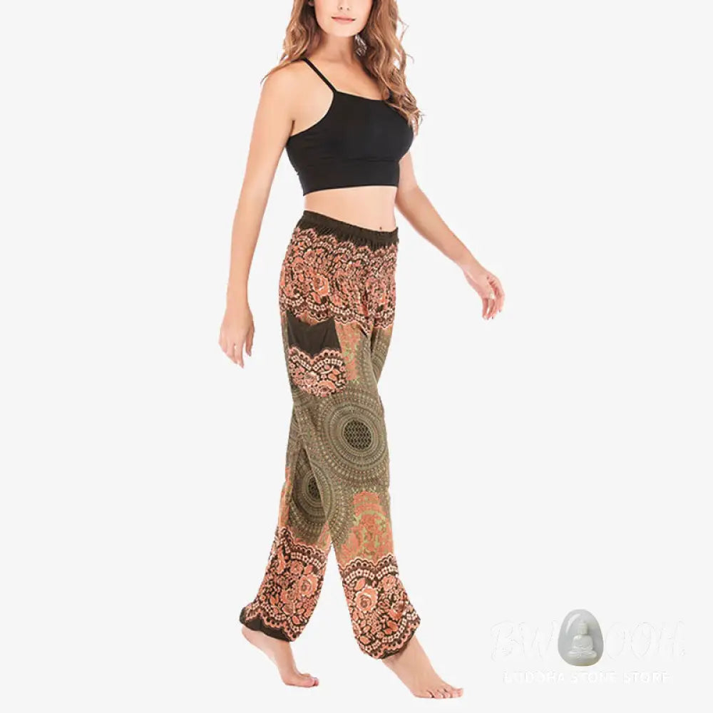 BWOOOH printed harem pants - Round Geometric Pattern Loose Casual Har