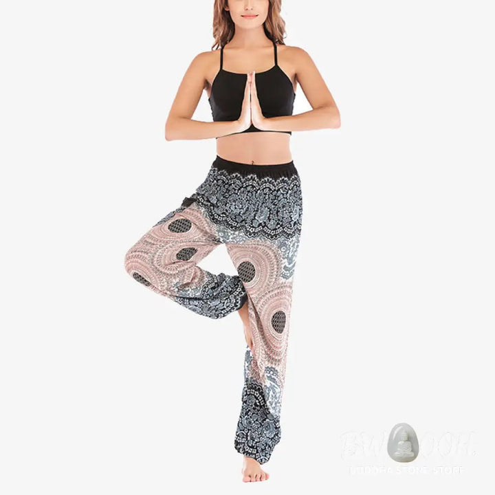 BWOOOH printed harem pants - Round Geometric Pattern Loose Casual Har