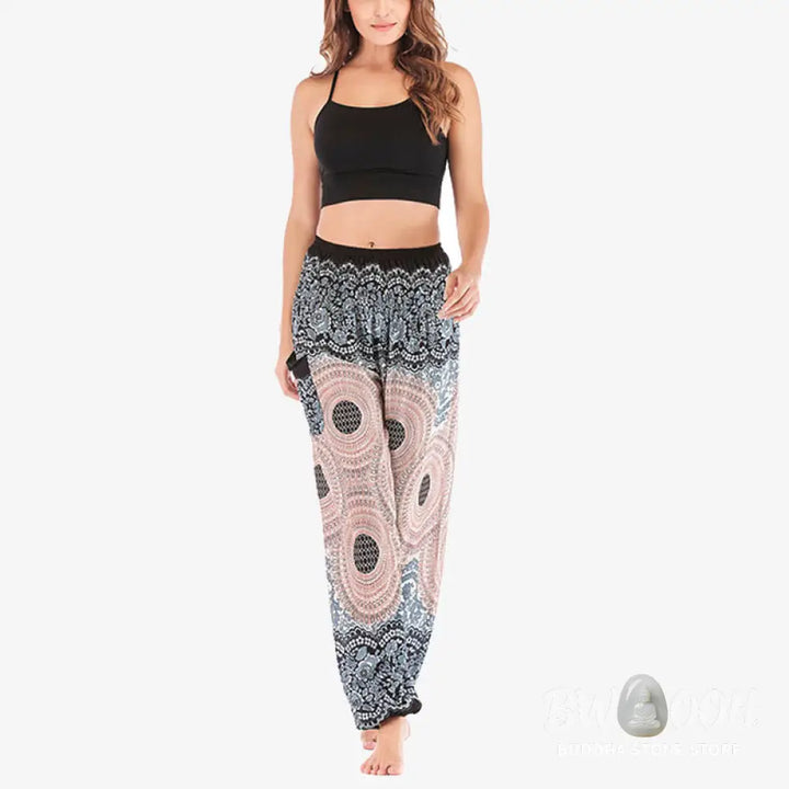 BWOOOH printed harem pants - Round Geometric Pattern Loose Casual Har