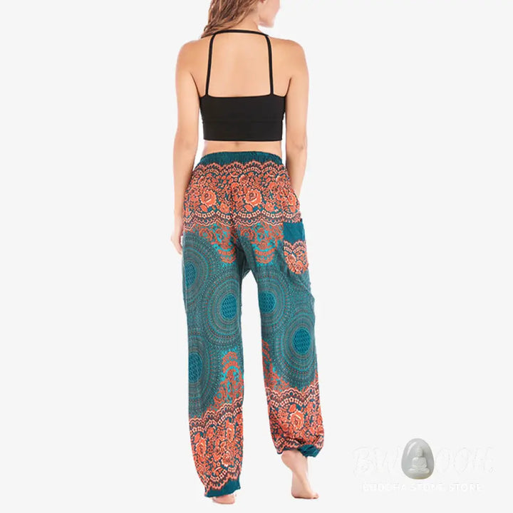 BWOOOH printed harem pants - Round Geometric Pattern Loose Casual Har