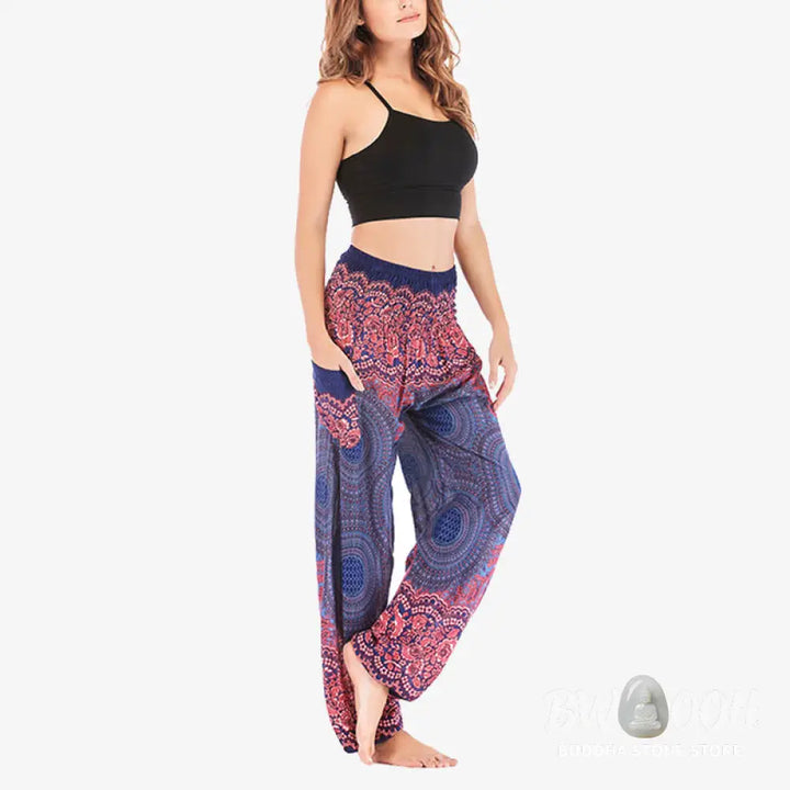 BWOOOH printed harem pants - Round Geometric Pattern Loose Casual Har