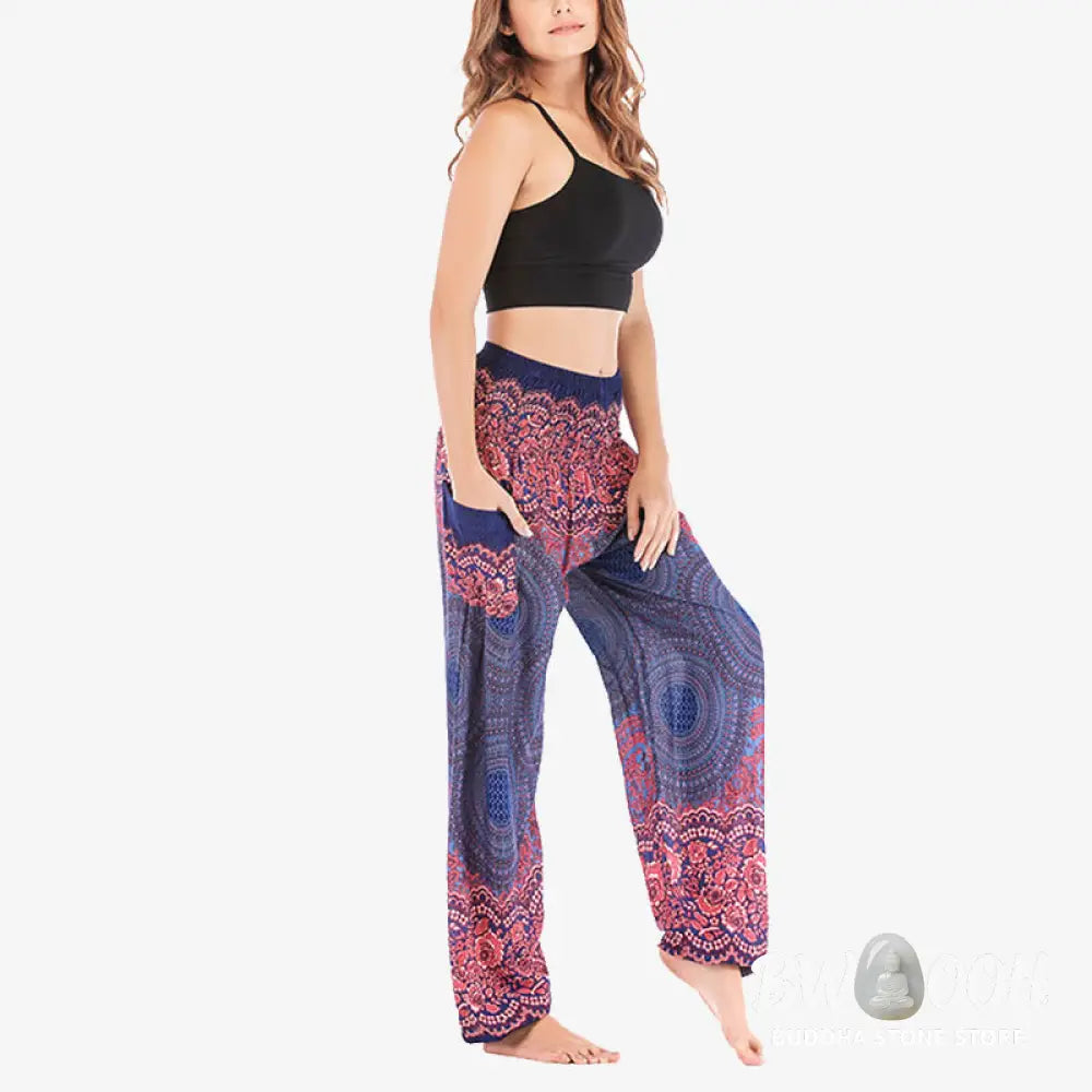 BWOOOH printed harem pants - Round Geometric Pattern Loose Casual Har