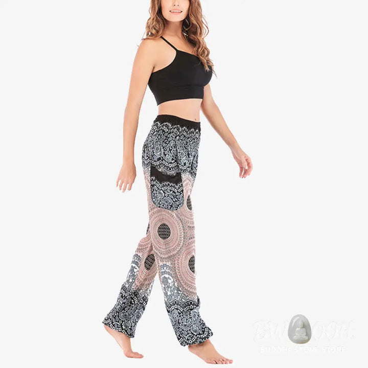 BWOOOH printed harem pants - Round Geometric Pattern Loose Casual Har