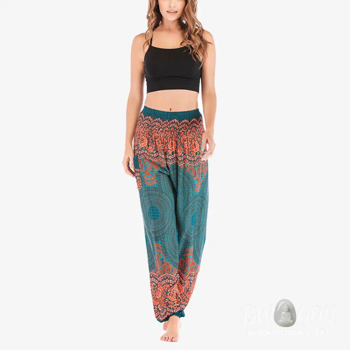 BWOOOH printed harem pants - Round Geometric Pattern Loose Casual Har